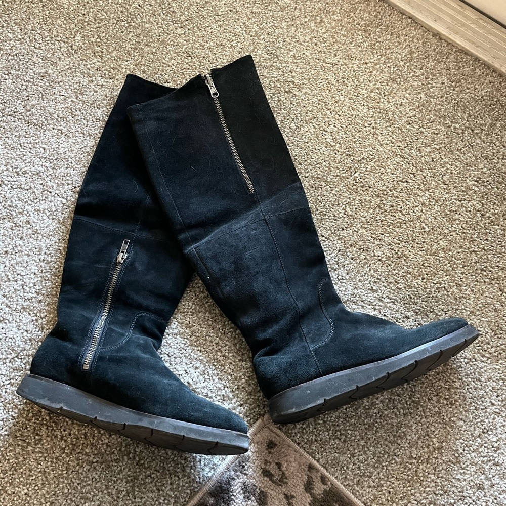 Johnston and Murphy genuine suede leather over the knee convertible boots